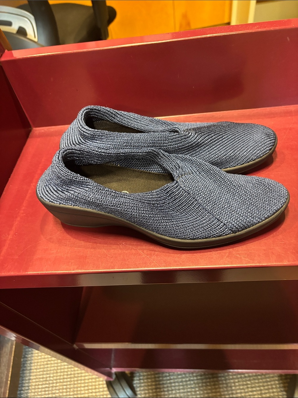 Arcopedico Knit Slip-On Loafers in Navy